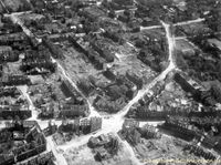Altstadt Gelsenkirchen (Stern), Luftbild vom 12. Mai 1945