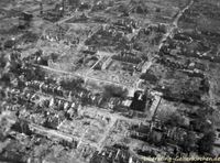 Gelsenkirchen Schalke, Luftbild vom 12. Mai 1945