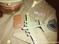 Ausgehjacke mit Schirmm&uuml;tze eines Bordsch&uuml;tzen der United States Army Air Force