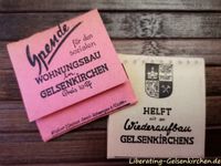 Spendenstreichh&ouml;lzer f&uuml;r den Wiederaufbau Gelsenkirchens