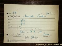 Zeugnis von Annette Eickers, 4. Klasse, 3. Tertial, Schuljahr 1946/47